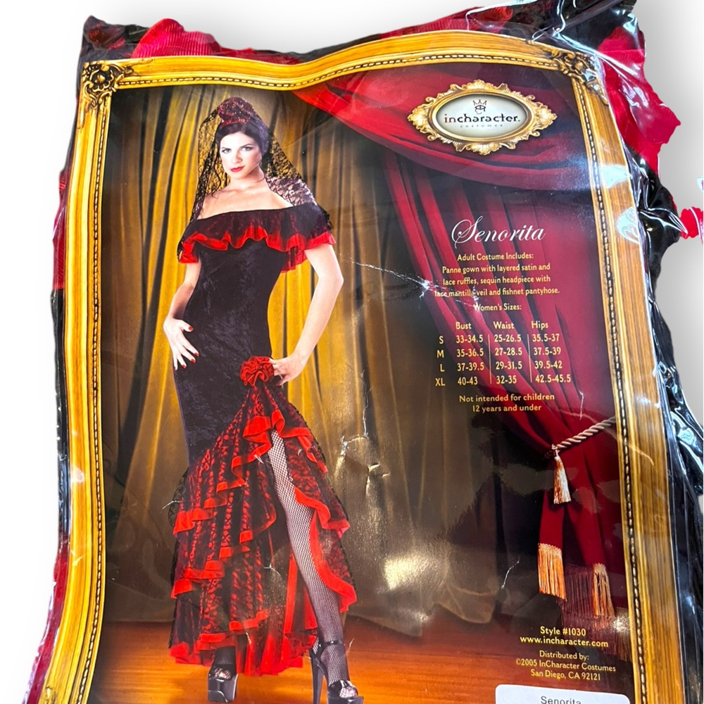 Senorita Elite Collection Women's Adult Halloween Costume size small new - Picture 3 of 7